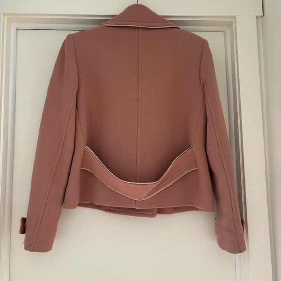 J. Crew Blush Pea Coat with Gold Buttons - Picture 2 of 7